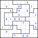 Судоку-пазл 9х9 #320 средний