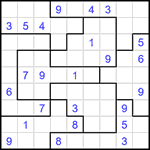 Судоку-пазл 9х9 #316 трудный