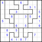 Судоку-пазл 9х9 #320 трудный