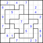 Судоку-пазл 9х9 #318 очень трудный