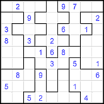 Судоку-пазл 9х9 #320 очень трудный