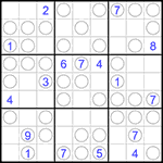 Судоку “Чет-нечет” 9х9 #257 трудный