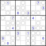 Судоку “Чет-нечет” 9х9 #258 трудный