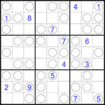 Судоку “Чет-нечет” 9х9 #253 очень трудный