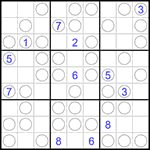 Судоку “Чет-нечет” 9х9 #254 очень трудный