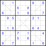 Судоку Х 9х9 #329 средний