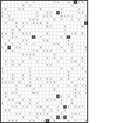 Филиппинский кроссворд #1018 “Мясорубка”