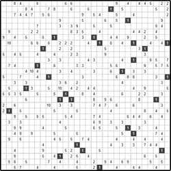 Филиппинский кроссворд #1002 “Бабочка”