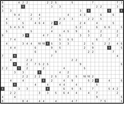 Филиппинский кроссворд #1063 “Зима”