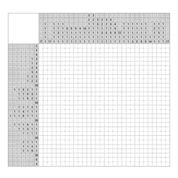 Японский кроссворд #1167 “Ноты”
