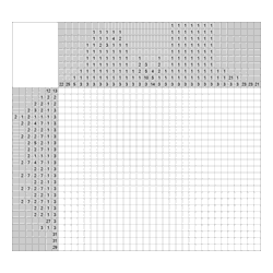 Японский кроссворд #1168 “Календарь”