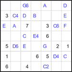 Квадрат Эйлера 7х7 #8 легкий Квадрат Эйлера 7х7 #8 легкий