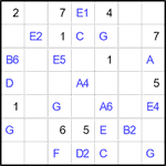 Квадрат Эйлера 7х7 #9 легкий Квадрат Эйлера 7х7 #9 легкий