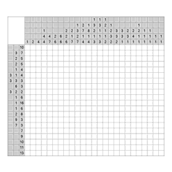 Японский кроссворд #1207 “Стриж”