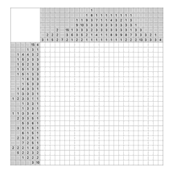 Японский кроссворд #1196 “Щит и меч”