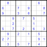 Судоку 9х9 #1502 легкий