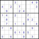 Судоку 9х9 #1504 легкий