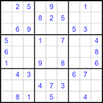 Судоку 9х9 #1510 легкий