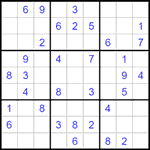 Судоку 9х9 #1511 легкий