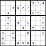 Судоку 9х9 #1515 легкий