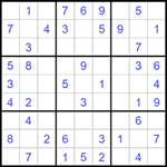 Судоку 9х9 #1516 легкий