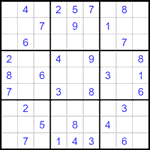 Судоку 9х9 #1517 легкий