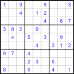 Судоку 9х9 #1518 легкий