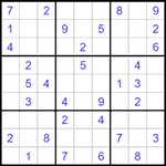Судоку 9х9 #1520 легкий