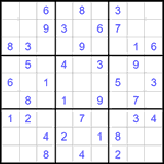 Судоку 9х9 #1523 легкий