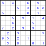 Судоку 9х9 #1526 легкий