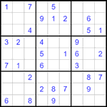 Судоку 9х9 #1528 легкий
