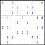Судоку 9х9 #1529 легкий