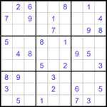 Судоку 9х9 #1530 легкий