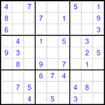 Судоку 9х9 #1531 легкий