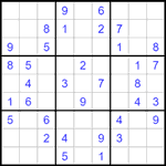 Судоку 9х9 #1535 легкий