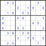 Судоку 9х9 #1536 легкий
