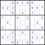 Судоку 9х9 #1537 легкий