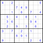Судоку 9х9 #1538 легкий
