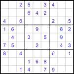 Судоку 9х9 #1541 легкий