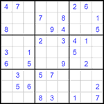 Судоку 9х9 #1542 легкий