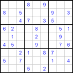 Судоку 9х9 #1543 легкий