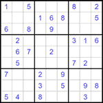 Судоку 9х9 #1545 легкий