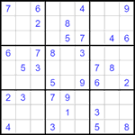 Судоку 9х9 #1546 легкий