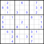 Судоку 9х9 #1547 легкий