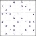 Судоку 9х9 #1548 легкий