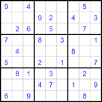 Судоку 9х9 #1549 легкий