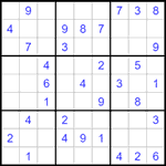 Судоку 9х9 #1550 легкий