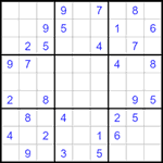 Судоку 9х9 #1471 средний