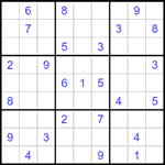 Судоку 9х9 #1476 средний
