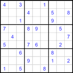 Судоку 9х9 #1477 средний